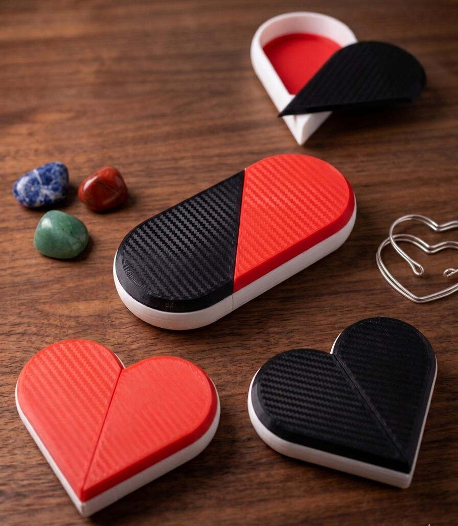 Black/Red - carbon fibre pattern